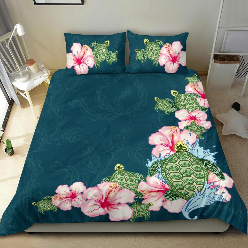 hibiscus-turtle-bedding-set