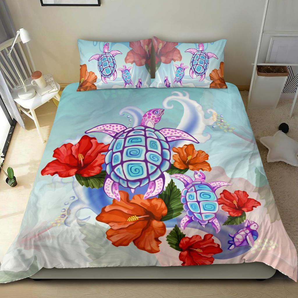 turtle-hibiscus-bedding-set