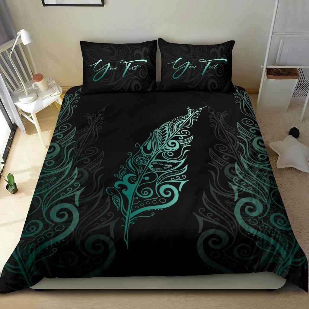 signature-custom-light-silver-fern-bedding-set-turquoise