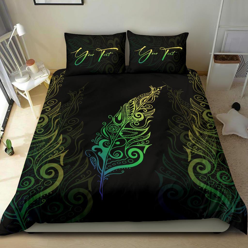 signature-custom-light-silver-fern-bedding-set-green