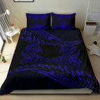 new-zealand-bedding-set-blue-manaia-maori-silver-fern-duvet-cover