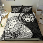 lion-maori-tattoo-silver-fern-bedding-set