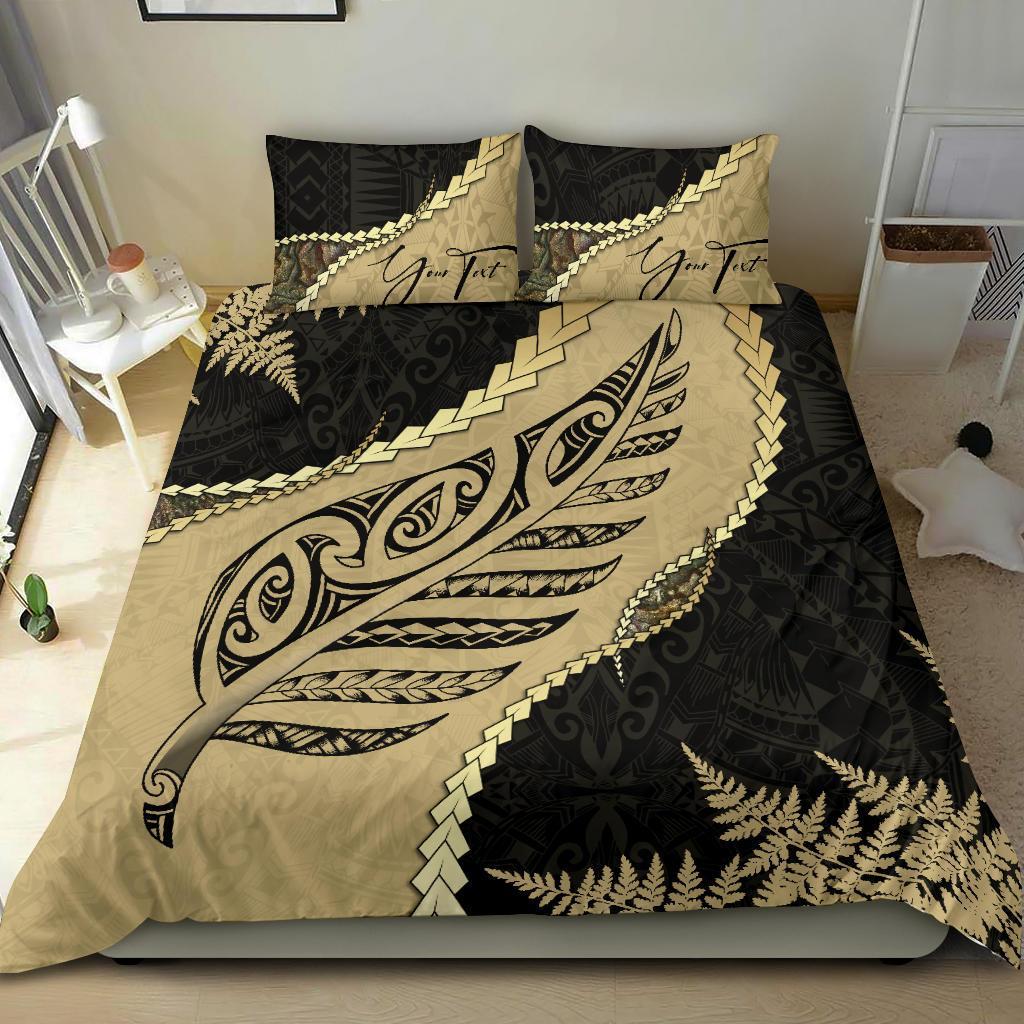 signature-custom-paua-shell-maori-silver-fern-bedding-set-golden