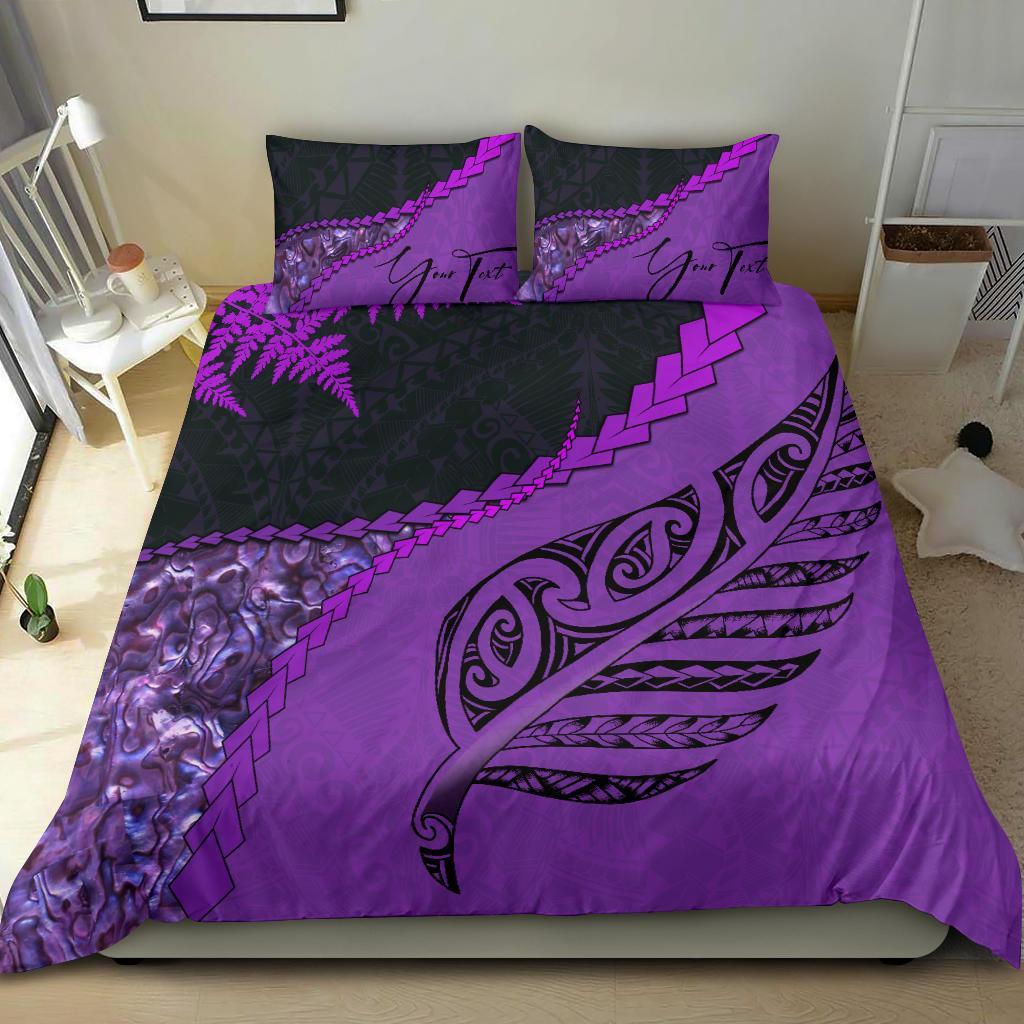 signature-custom-paua-shell-maori-silver-fern-bedding-set-purple