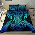maori-face-fern-new-zealand-bedding-set-blue
