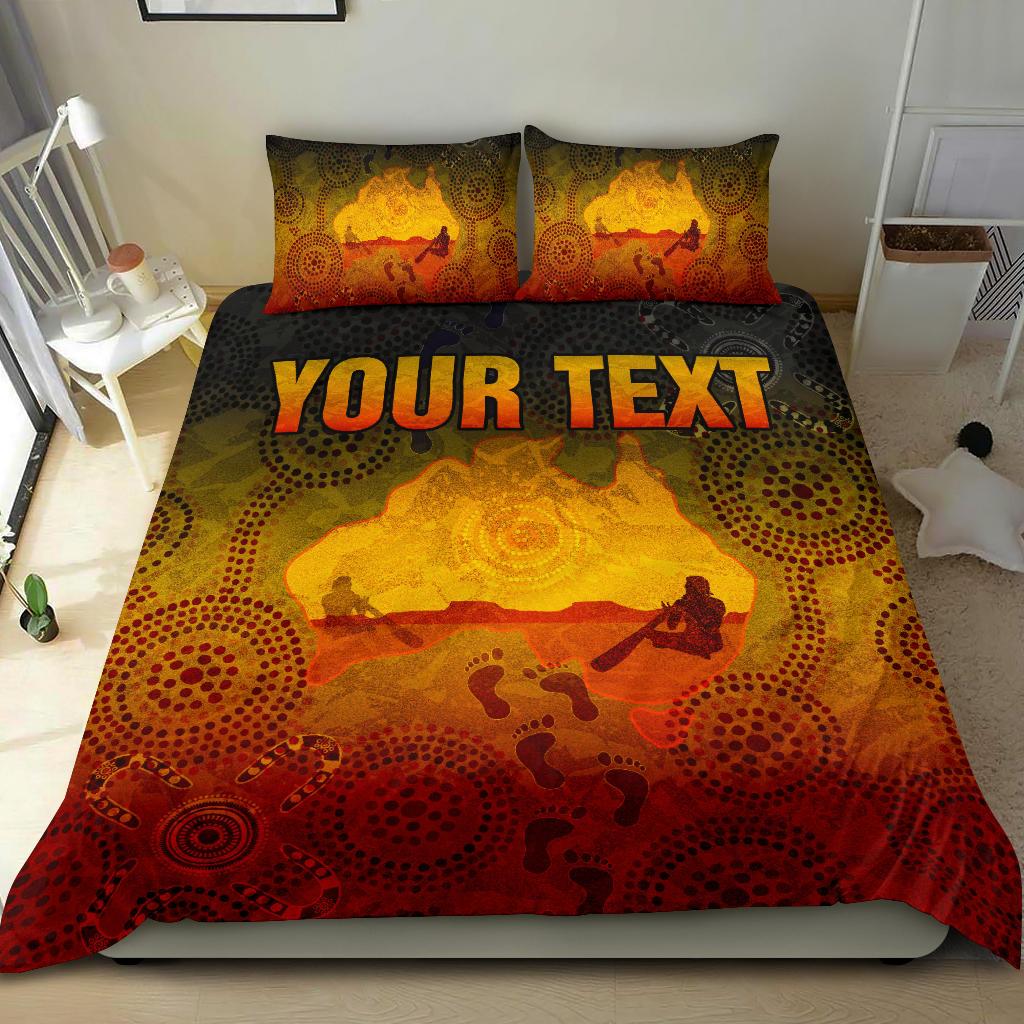 custom-aboriginal-bedding-set-australian-map-with-indigenous-color