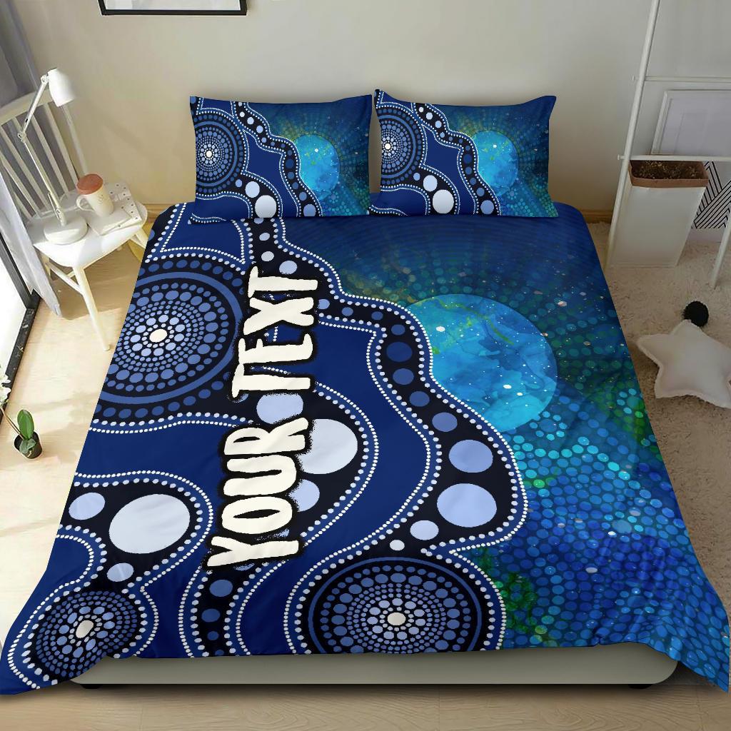 custom-text-aboriginal-bedding-set-australia-indigenous-flag-circle-dot-painting-art-blue