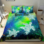 custom-text-aboriginal-bedding-set-indigenous-turtle-ocean-dot-painting-art