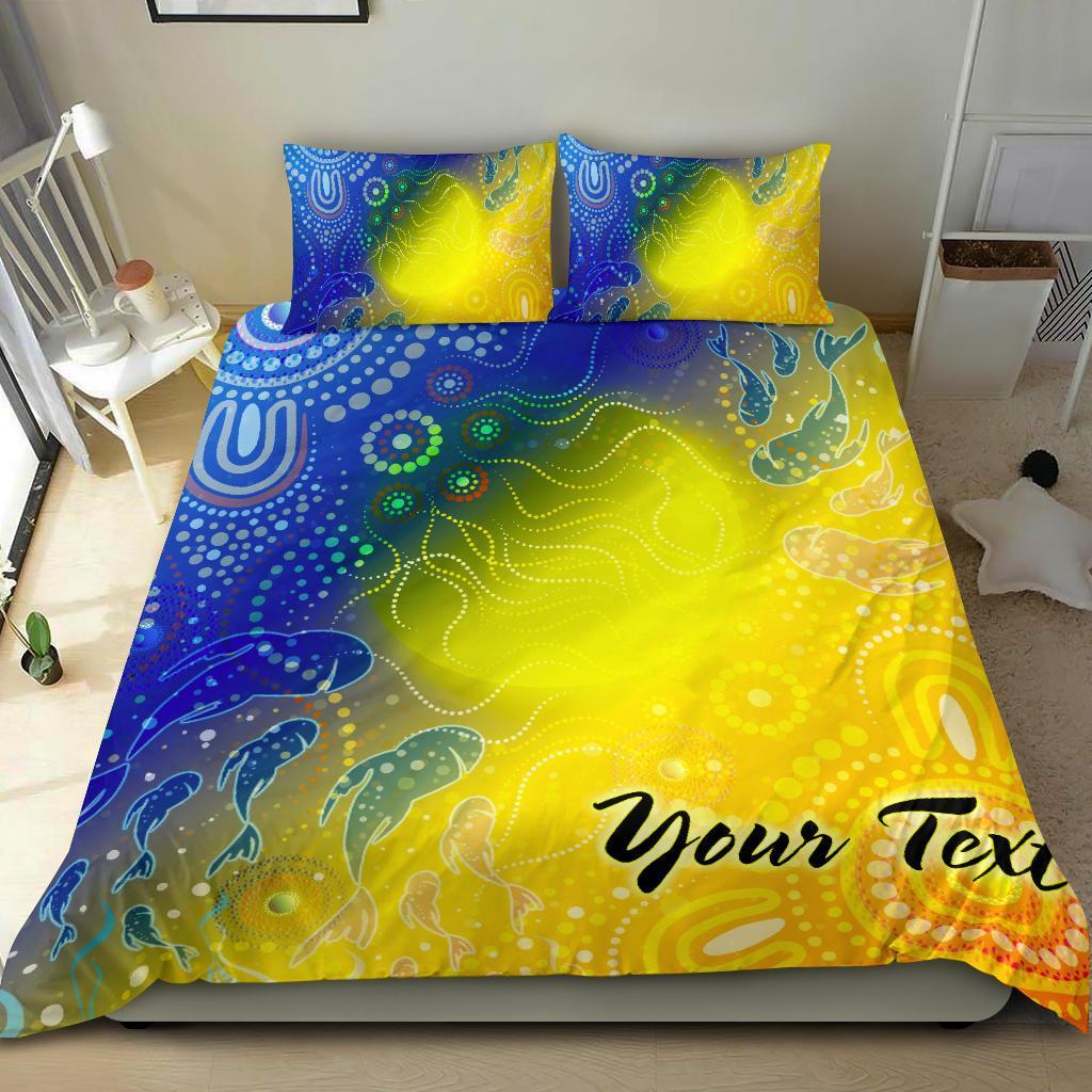 custom-text-aboriginal-bedding-set-indigenous-fishing