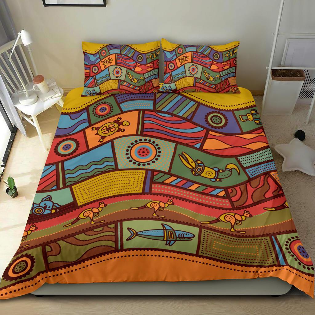 bedding-set-aboriginal-art-with-animals