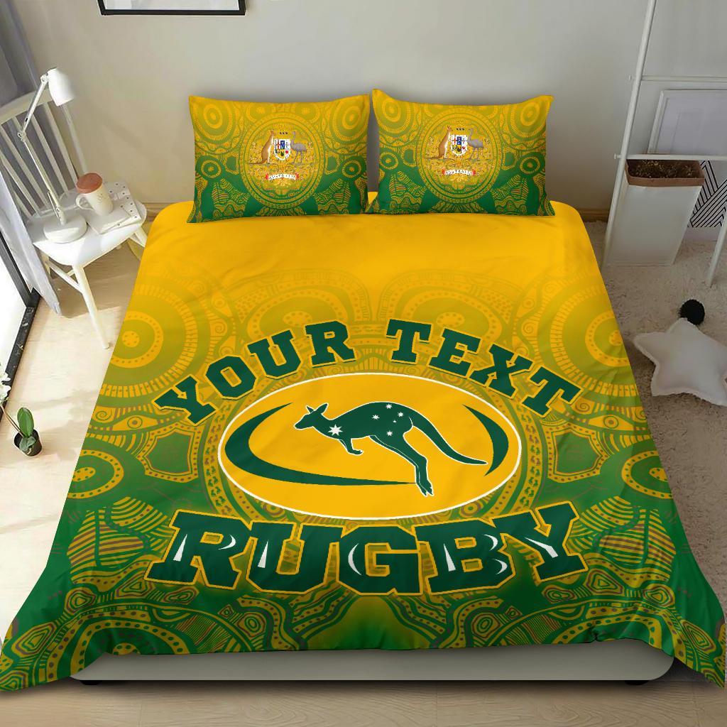 custom-aboriginal-bedding-set-australia-rugby-and-coat-of-arms