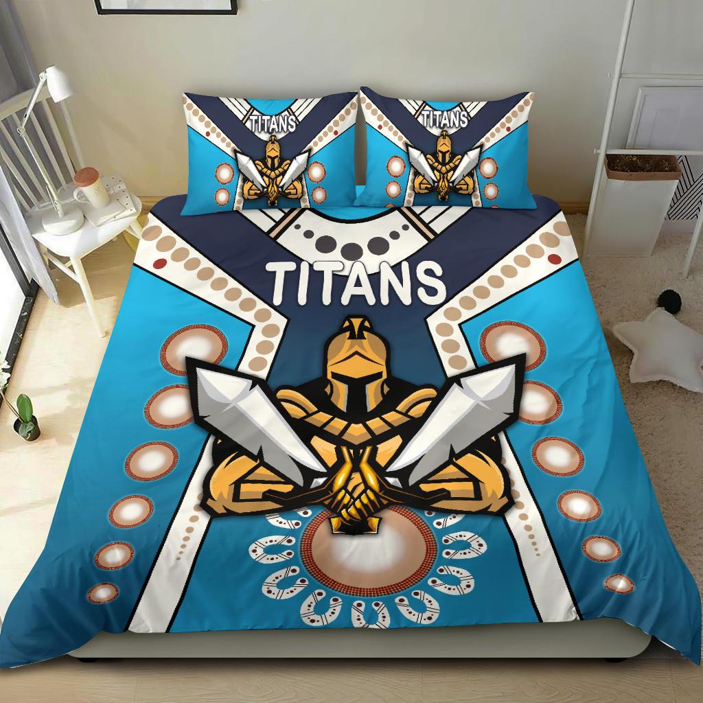 gold-coast-bedding-set-titans-gladiator-simple-indigenous