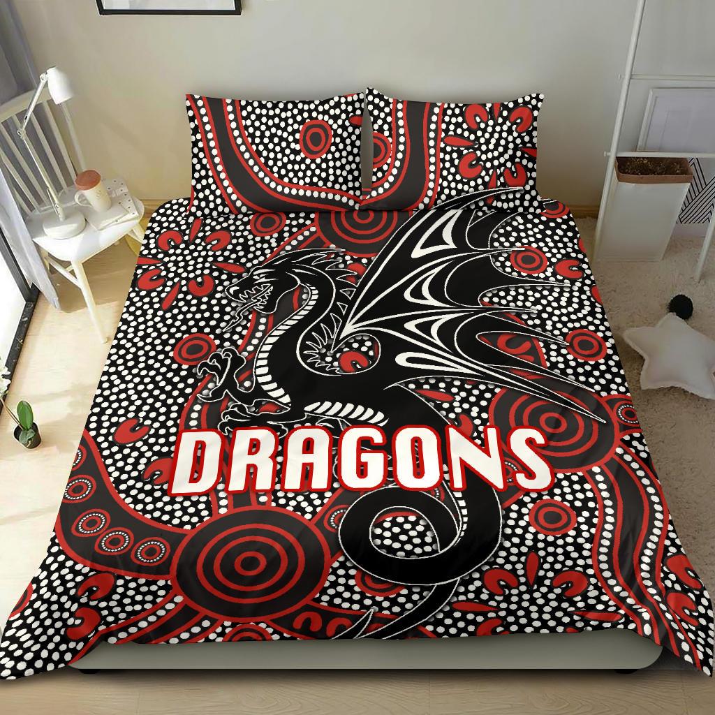 st-george-dragons-bedding-set-unique-indigenous