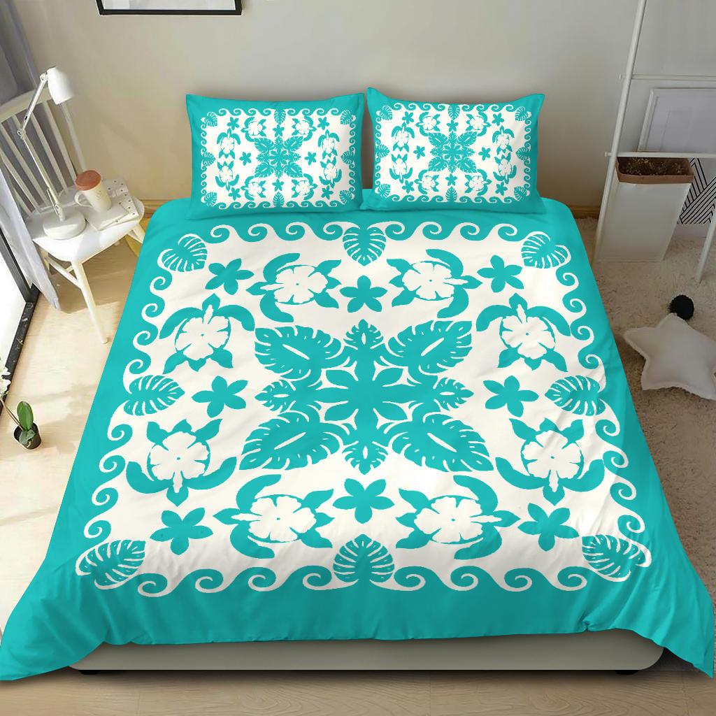 turtle-with-hibiscus-royal-turquoise-bedding-set