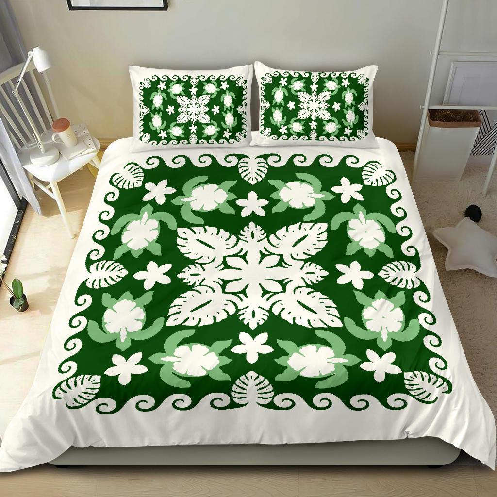 turtle-with-hibiscus-royal-bedding-set-palm-leaf