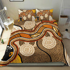 aboriginal-bedding-set-indigenous-snake-vintage-stye