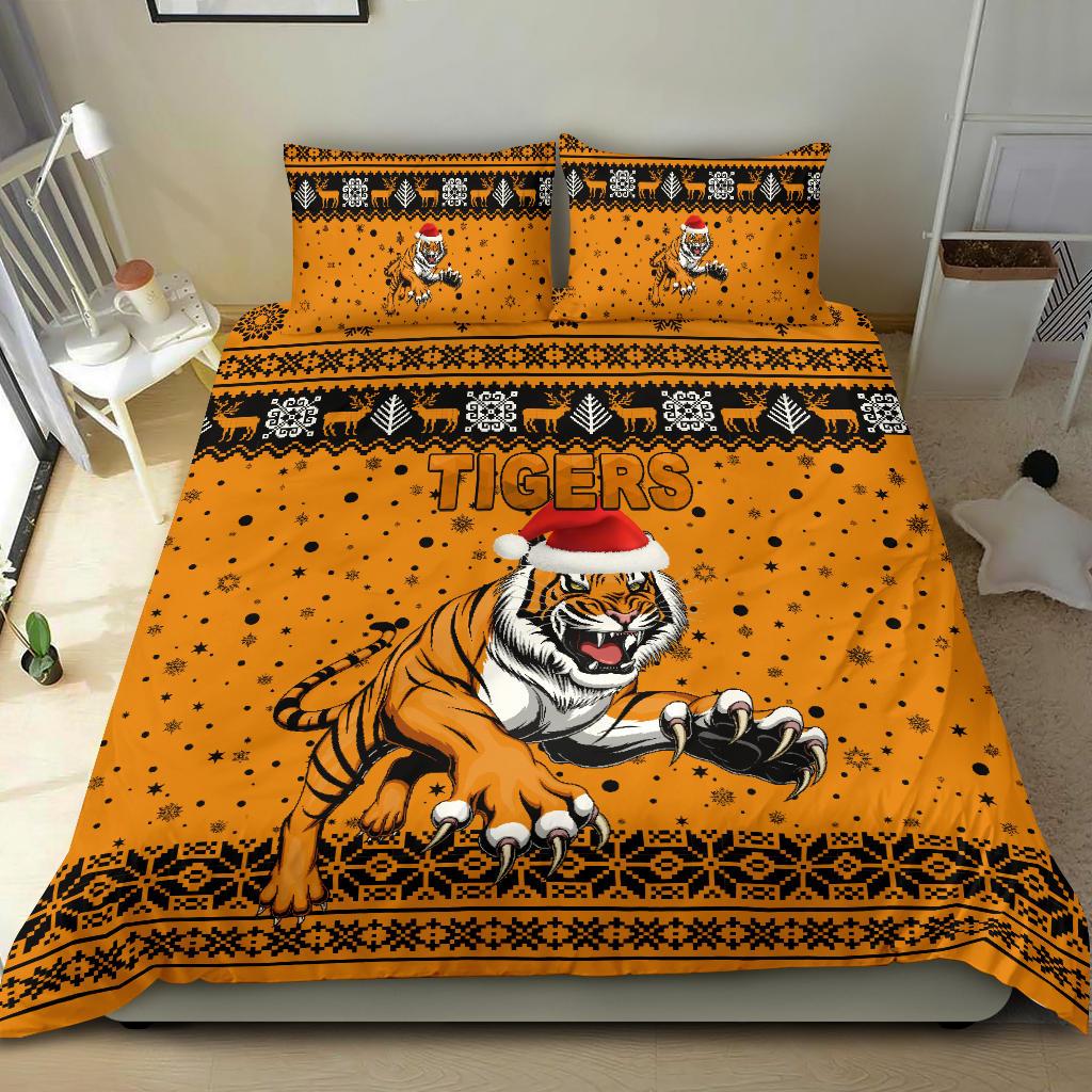 wests-christmas-bedding-set-tigers-unique-vibes-orange