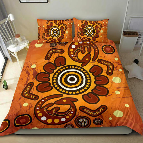 aboriginal-bedding-set-baby-kangaroo-and-dot-painting-patterns