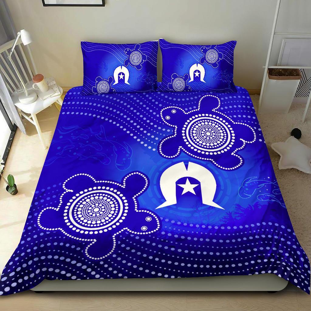 torres-strait-islanders-bedding-set-torres-symbol-with-turtle