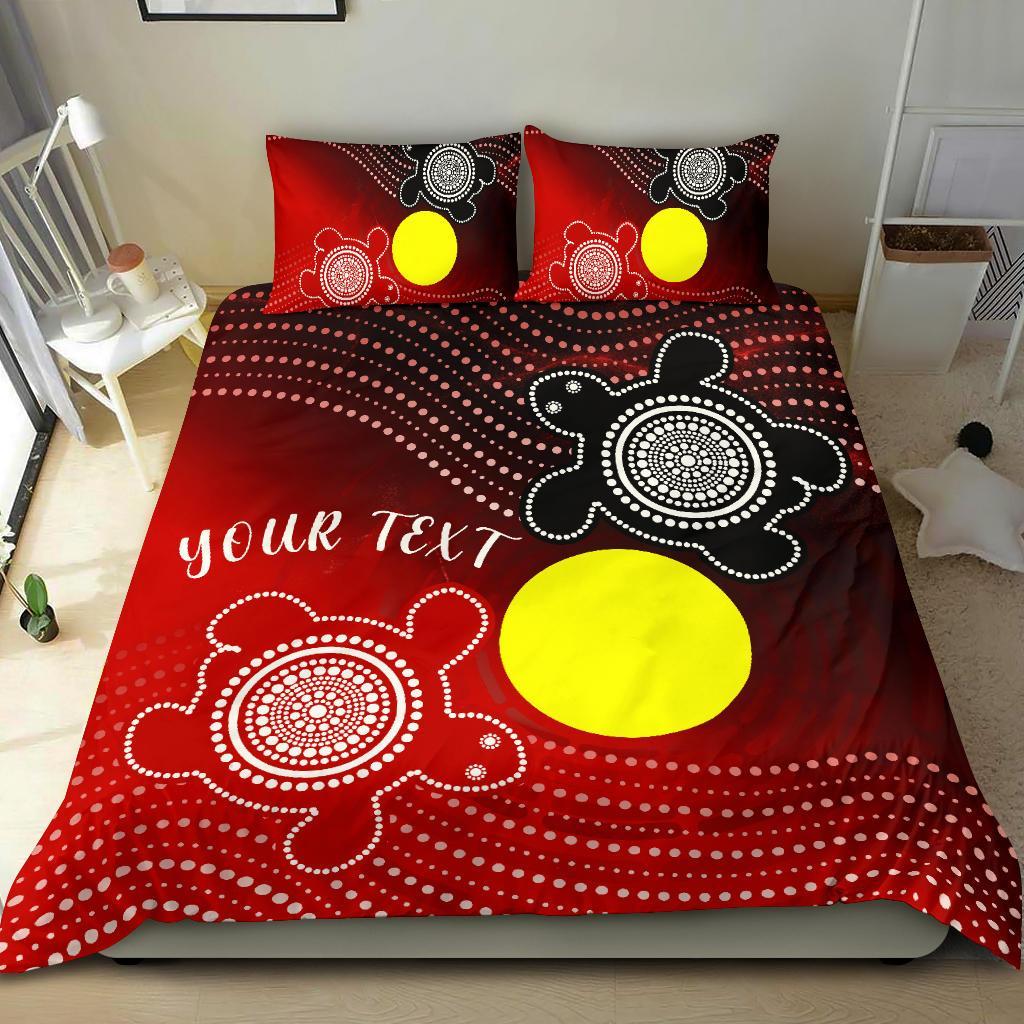aboriginal-bedding-set-indigenous-circle-dot-painting-style
