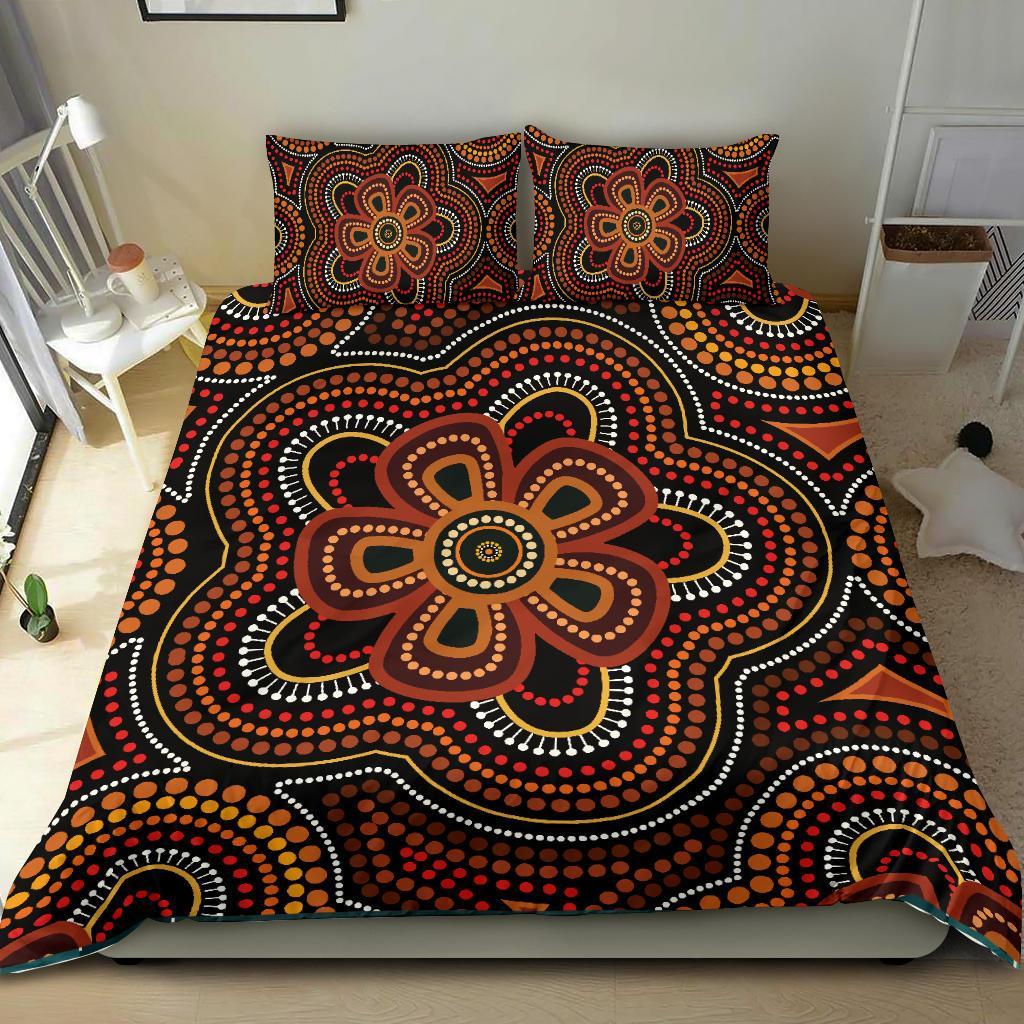 aboriginal-bedding-set-aboriginal-dot-painting-flowers-style-ver02