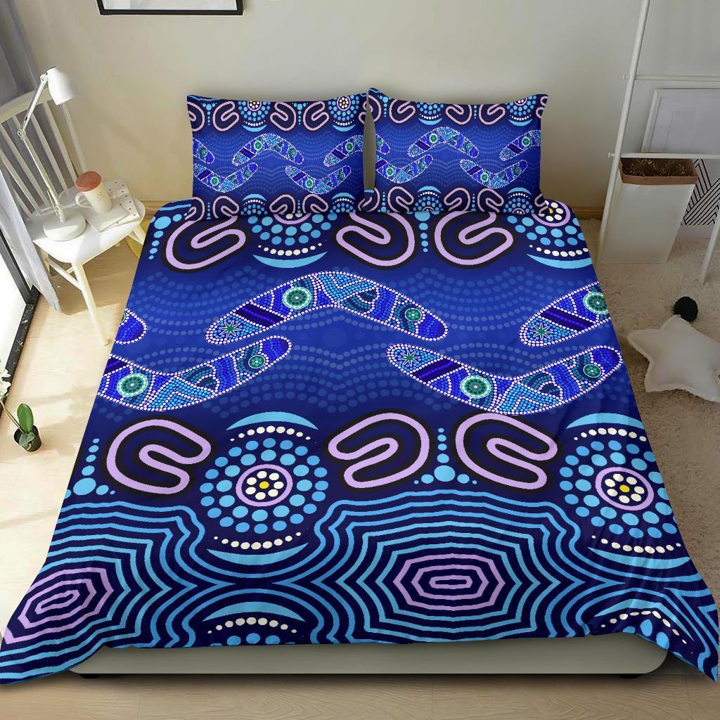 aboriginal-bedding-set-boomerangs-and-dot-painting-art-ver02