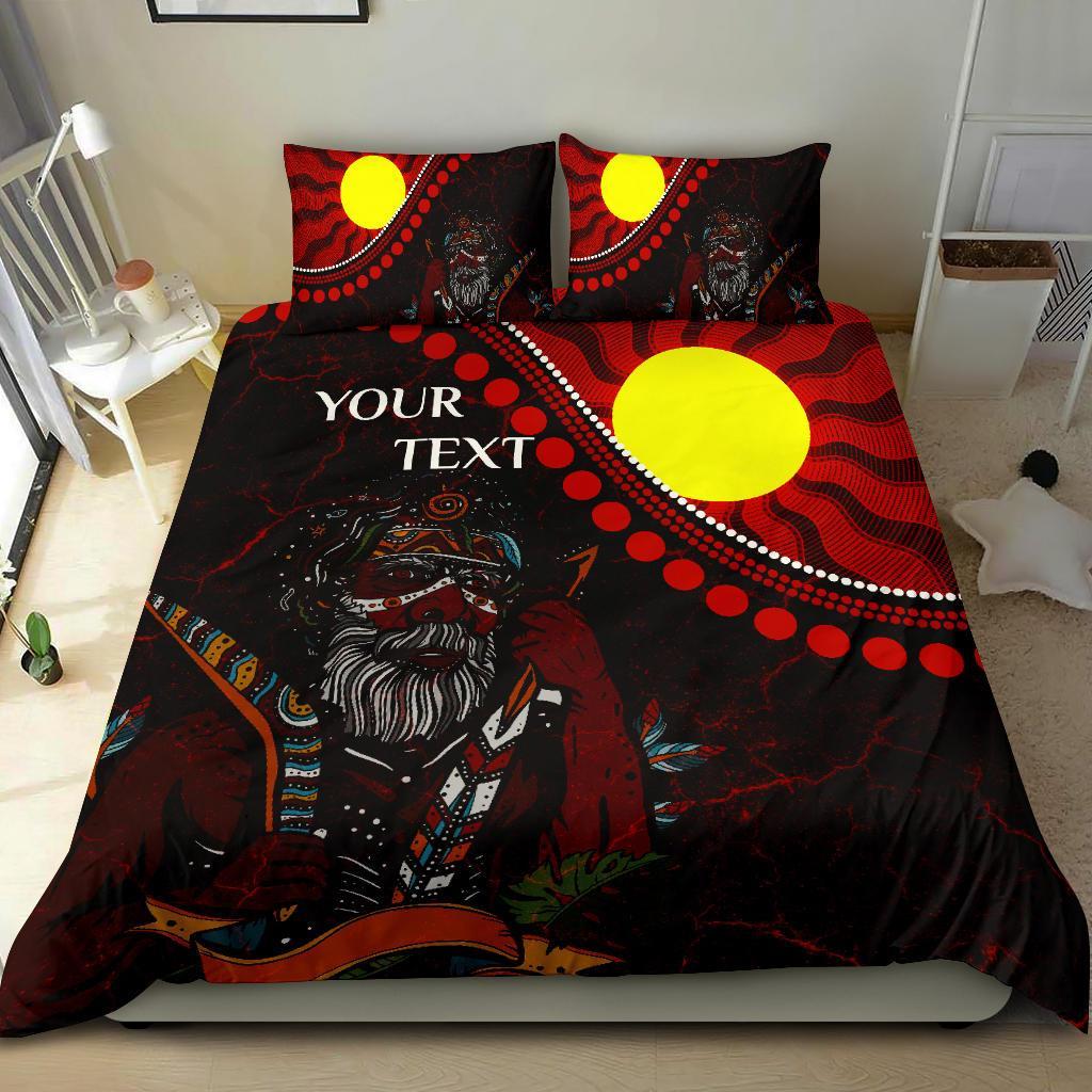 custom-aboriginal-bedding-set-indigenous-people-and-sun