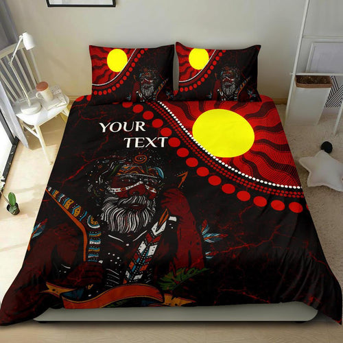 custom-aboriginal-bedding-set-indigenous-people-and-sun
