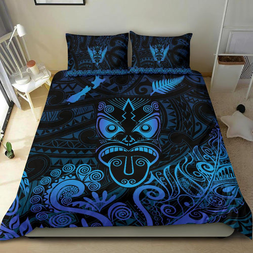 maori-aotearoa-rugby-haka-bedding-set-new-zealand-silver-fern-blue