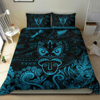 maori-aotearoa-rugby-haka-bedding-set-new-zealand-silver-fern-turquoise