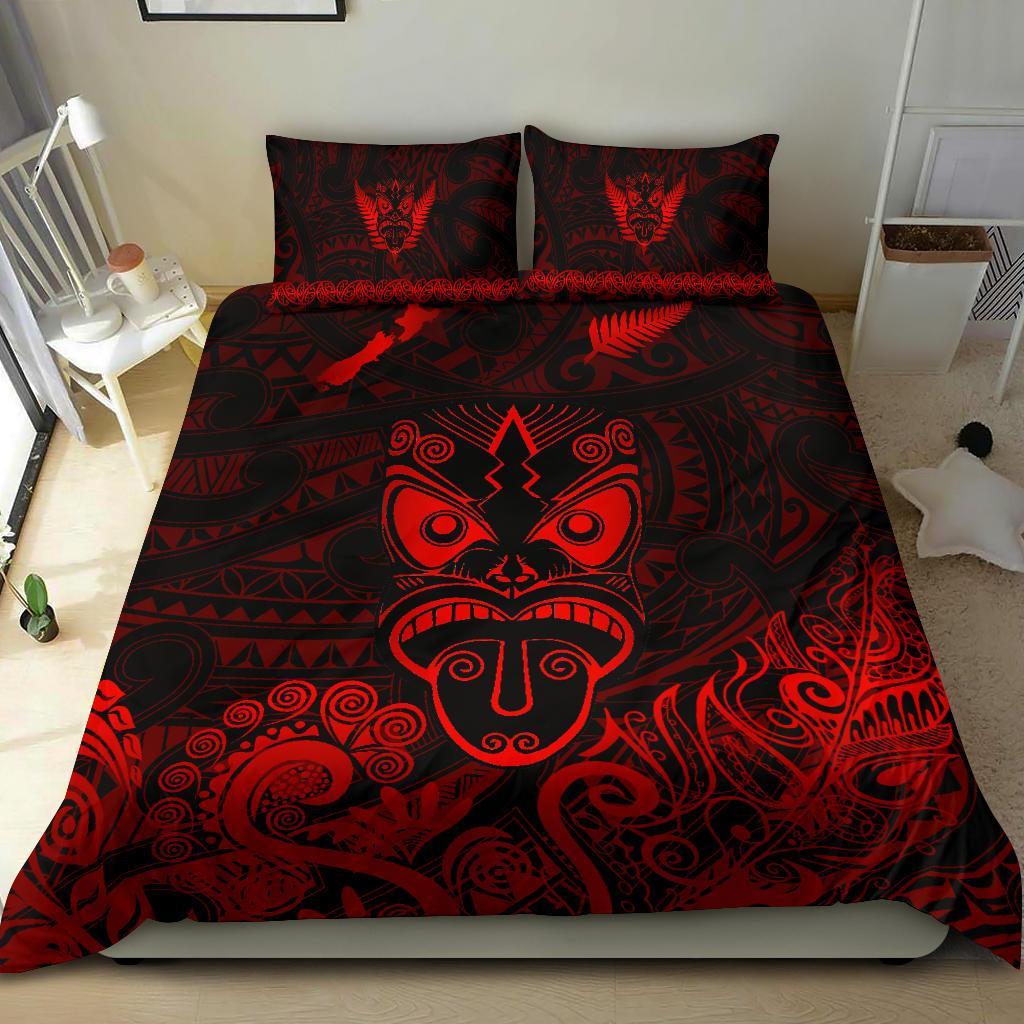 maori-aotearoa-rugby-haka-bedding-set-new-zealand-silver-fern-red