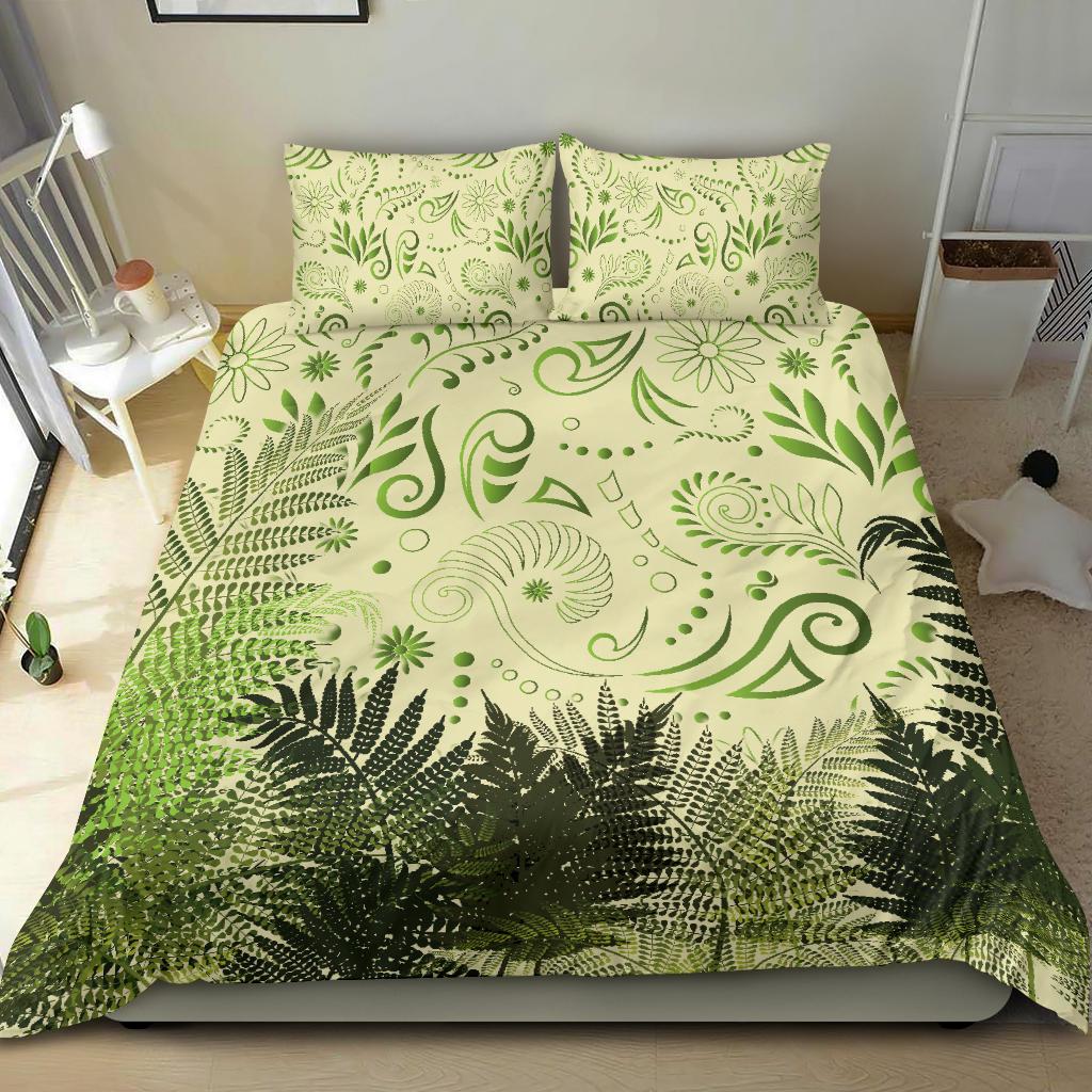 new-zealand-bedding-set-silver-fern-aotearoa-vibes-beige