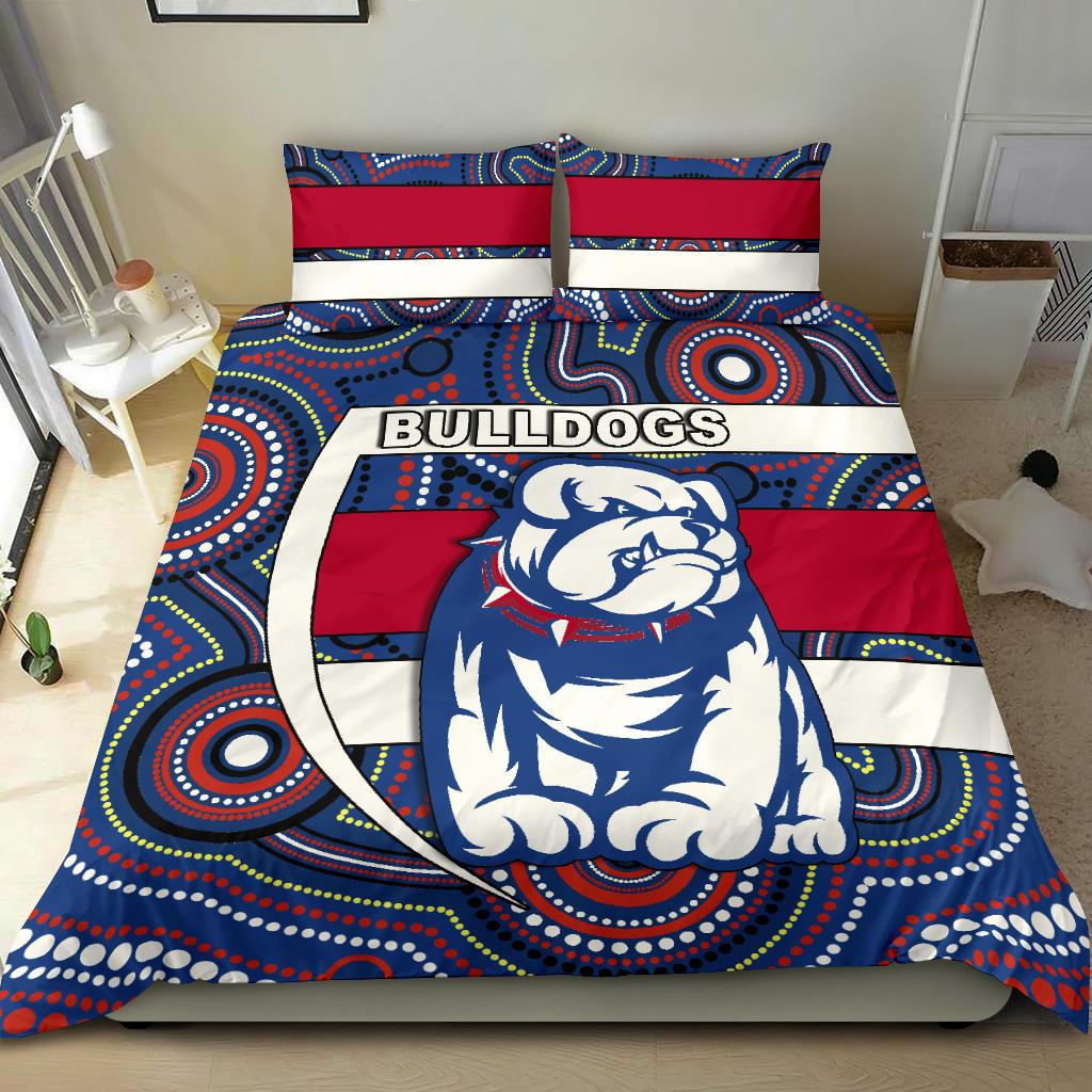 western-football-bulldogs-bedding-set-redamancy-indigenous-australian