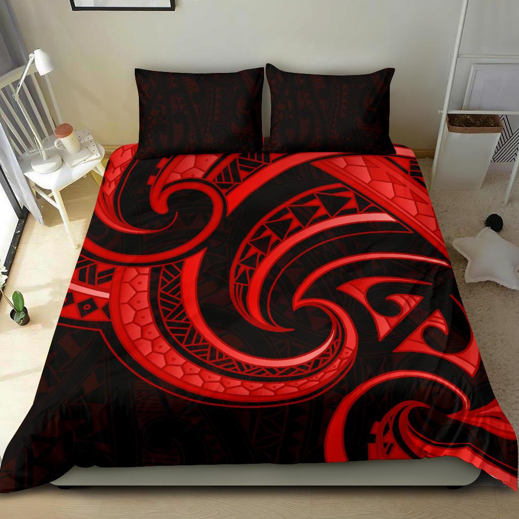 new-zealand-maori-mangopare-bedding-set-polynesian-red