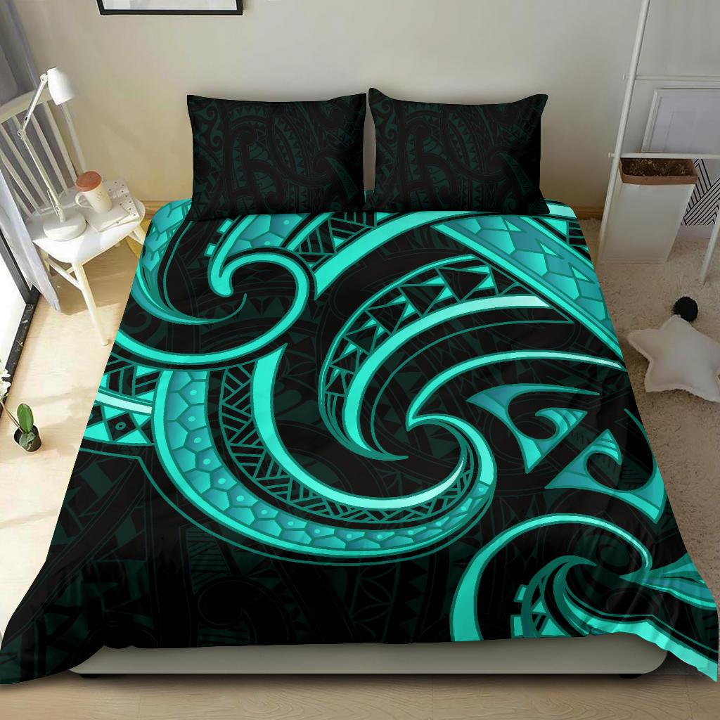 new-zealand-maori-mangopare-bedding-set-polynesian-turquoise