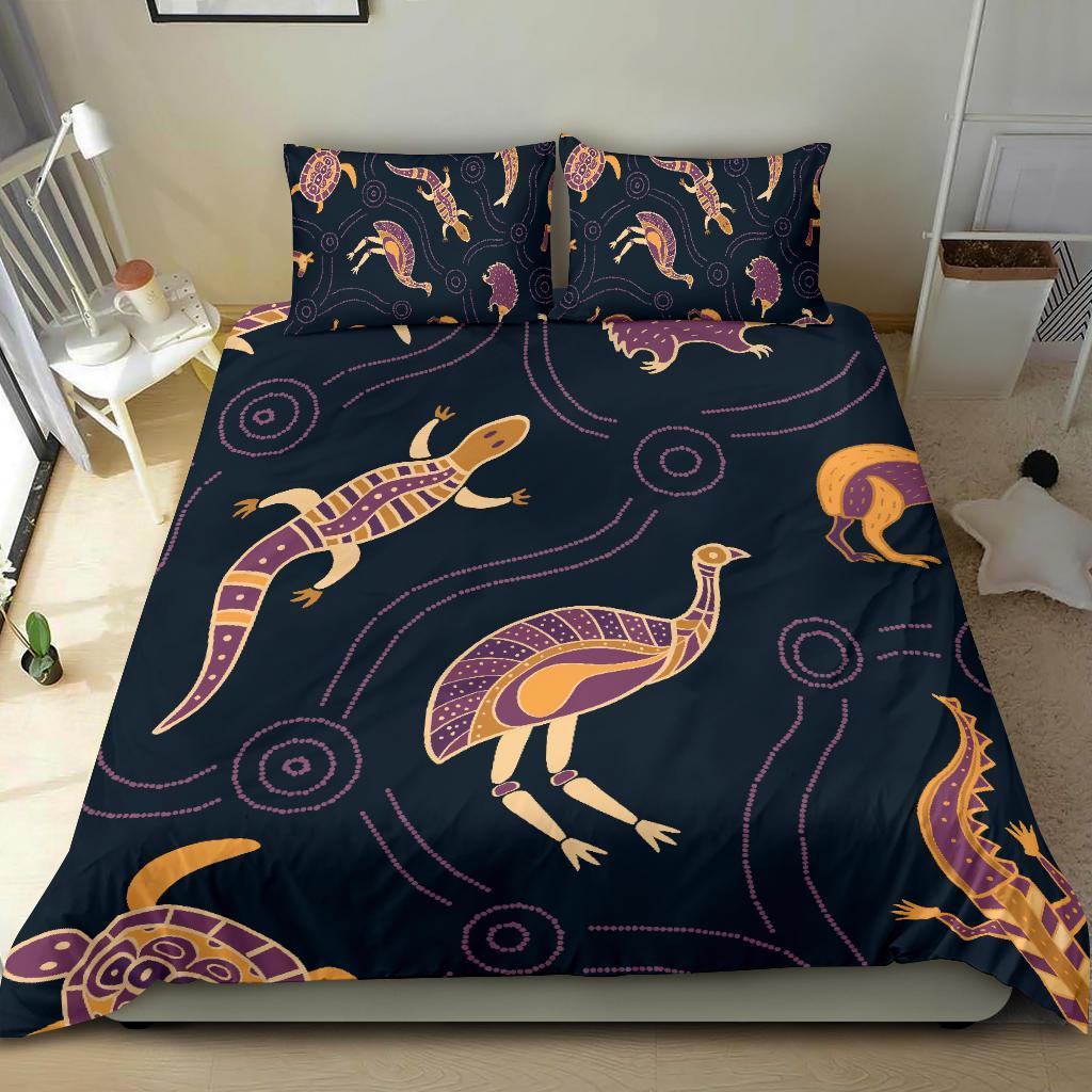 bedding-set-indigenous-animals-patterns
