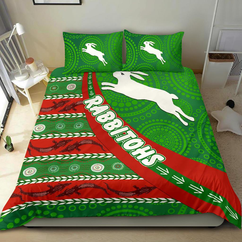 south-sydney-rabbitohs-aboriginal-bedding-set-victorian-vibes
