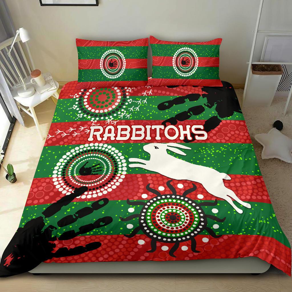 south-sydney-rabbitohs-indigenous-bedding-set-country-style-no-1
