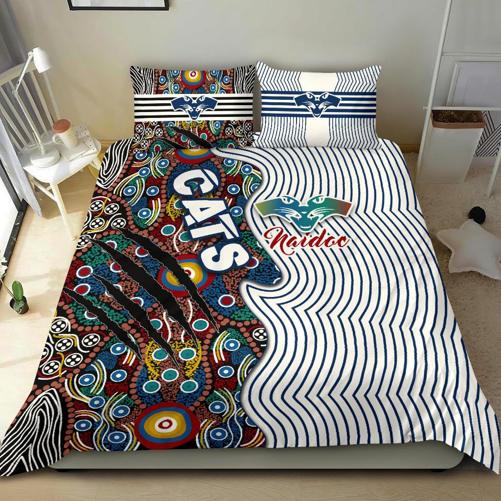 geelong-naidoc-week-bedding-set-cats-indigenous-version-special