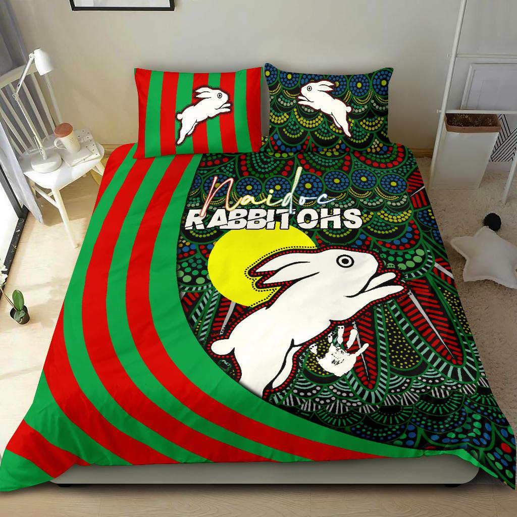 rabbitohs-naidoc-week-bedding-set-indigenous-version-special