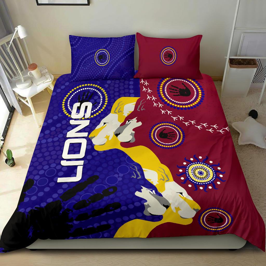 naidoc-brisbane-lions-bedding-set-indigenous-style