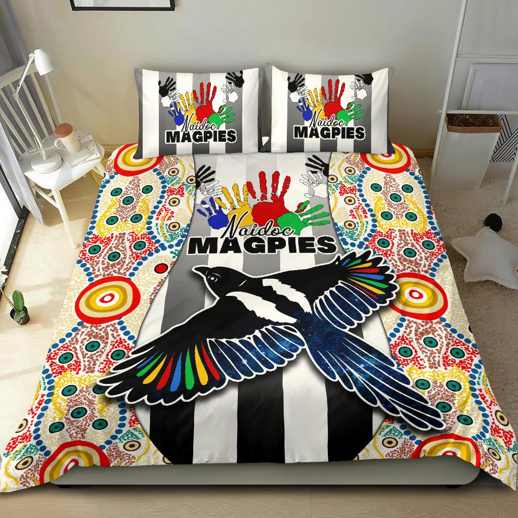 magpies-naidoc-week-bedding-set-collingwood-modern-style