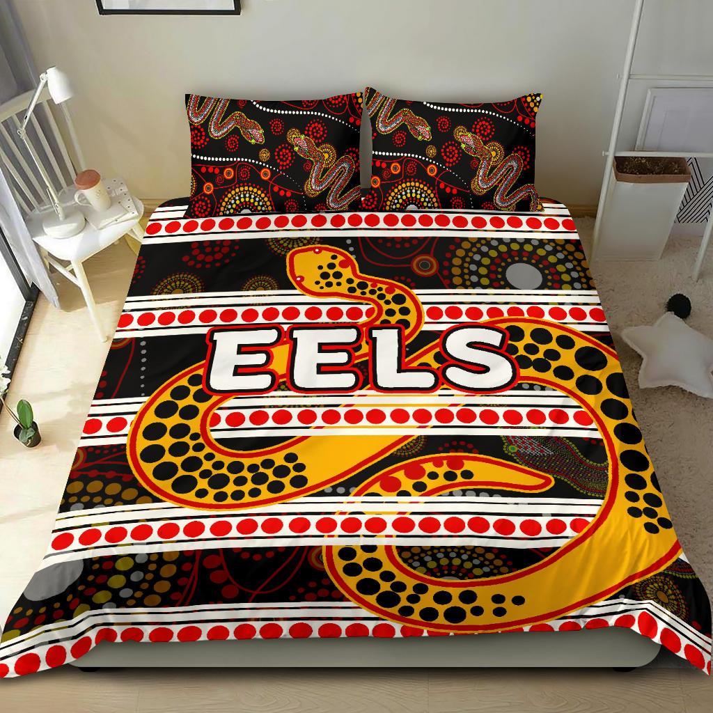 parramatta-eels-bedding-set-tribal-style-black