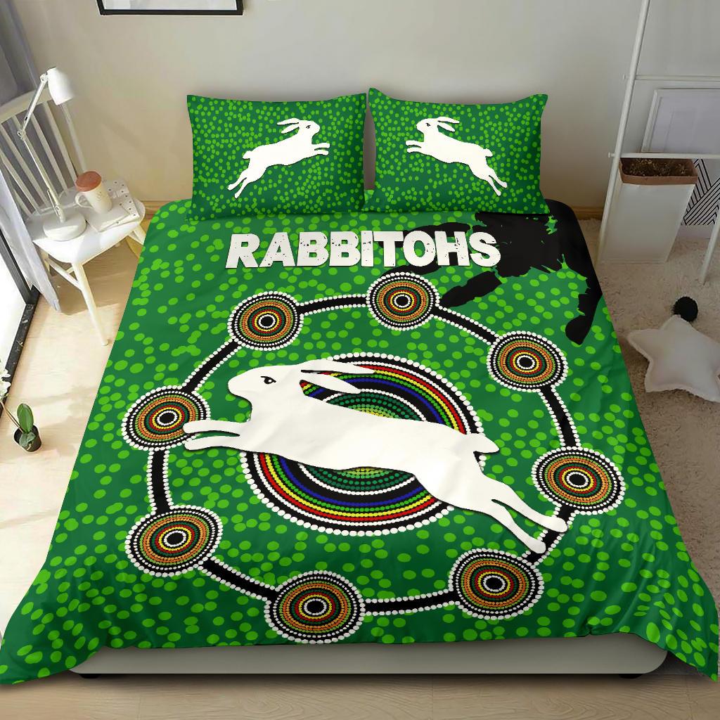 naidoc-rabbitohs-bedding-set-aboriginal-vibes-no-1