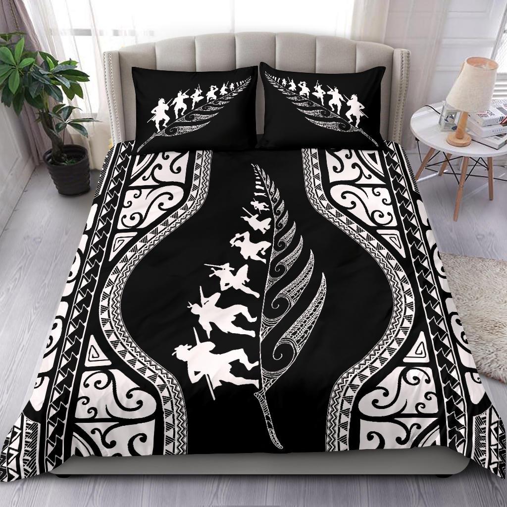 new-zealand-haka-fern-bedding-set-black