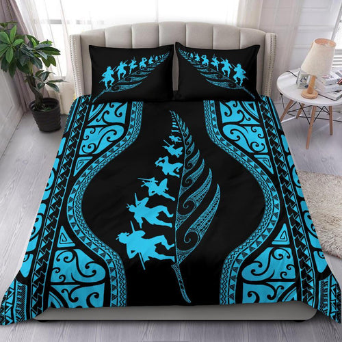 new-zealand-haka-fern-bedding-set-blue