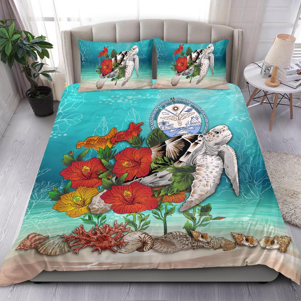 marshall-island-bedding-set-ocean-turtle-hibiscus