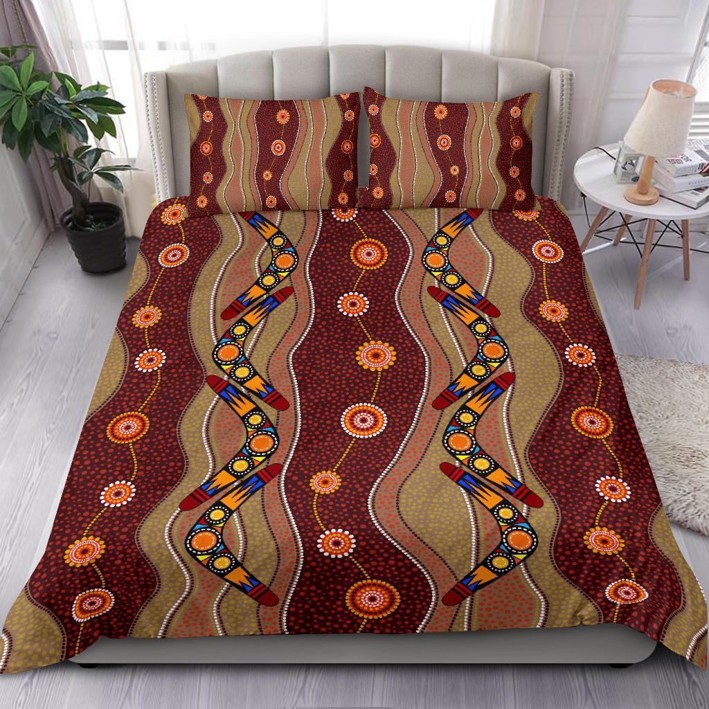 aboriginal-bedding-sets-boomerang-patterns-circle-art