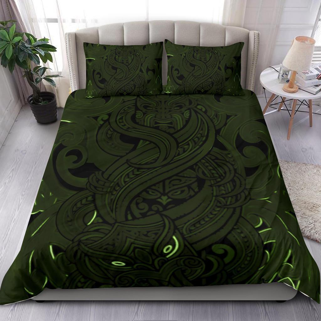 new-zealand-bedding-set-maori-gods-tumatauenga-god-of-war-green