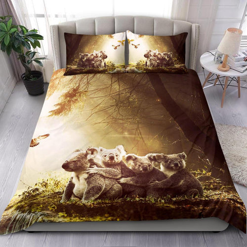 bedding-set-koala-family-landscape-art